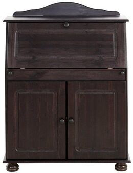 Home affaire Sekretär Mette, Schreibtisch im Landhausstil, aus Massivholz, Breite 82 cm