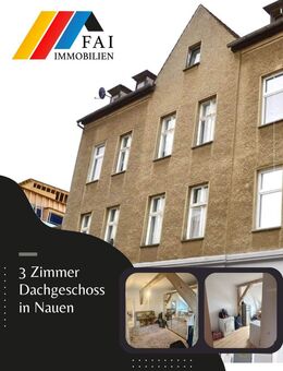 Helle 3-Zimmer-Dachgeschosswohnung im Herzen von Nauen - Nauen