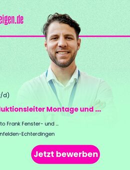 Produktionsleiter Montage und Verpackung (m/w/d) - Leinfelden-Echterdingen