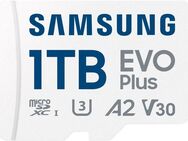 Samsung EVO Plus (2024) inkl. SD-Adapter Speicherkarte (1000 GB, Video Speed Class 30 (V30)/UHS Speed Class 3 (U3), 160 MB/s Lesegeschwindigkeit)