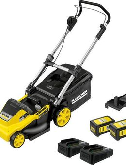 KÄRCHER Akkurasenmäher LMO 5-18 Dual Battery Set, 41 cm Schnittbreite, inkl. Akkus und Ladegerät