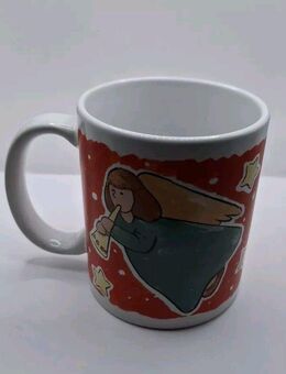 Tasse Weihnachten 10cm hoch 8cm breit Engel Weihnachtszeit Christmas Christkind - Essen