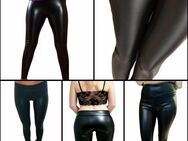 Damen Leggings Lederoptik Enge Hose Wetlook Naßlook Effekt Schwarz S M L XL 2XL 29,90€* - Villingen-Schwenningen