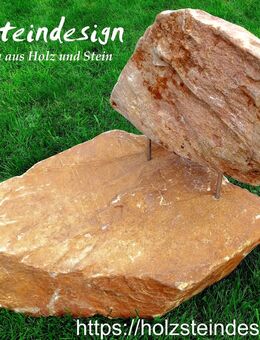 Bank, Gartenbank, Liege, Gartenliege, Sitz-Gelegenheit aus Stein - Argenthal
