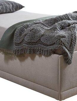 Westfalia Schlafkomfort Polsterbett Texel, Standardhöhe mit Zierkissen, Bettkasten bei Ausführung mit Matratze