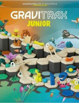 Ravensburger Kugelbahn-Bausatz GraviTrax Junior Starter-Set XXL Planet, Made in Europe