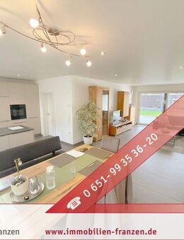 Schoden: Exklusives Wohnen auf einer Ebene - hochwertiger Neubau-Bungalow mit Garten, Terrasse & hervorragender Energieeffizienz! - Schoden