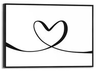 Reinders! Bild mit Rahmen Heart Lines