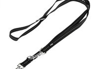 TIAKI Hundeleine Reflective Rubber, schwarz - 200 cm lang, 20 mm breit