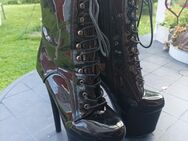 High Heels Lackstiefel - Heide