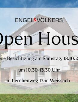 Open House am 18.10.! - Schön aufgeteiltes Familiendomizil mit Garten, Küche & Kamin - bezugsfrei! - Weissach