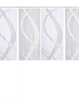 HOME WOHNIDEEN Schiebegardine TIBASO (6 St), Paneelwagen, halbtransparent, Wirkware, halbtransparent