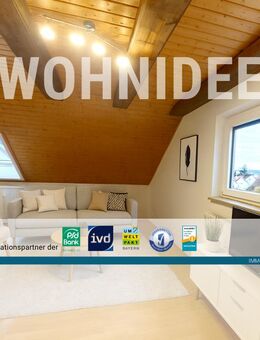 Wohnen mit Charme und Ruhe! Helle 2-Zimmer DG-Wohnung in Schwanstetten OT Schwand - Schwanstetten