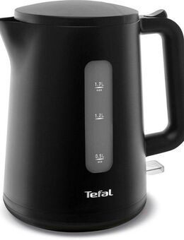 Tefal Wasserkocher KO2008 Principio Select, 1,7 l, 2400 W, Automatischer Ein-/Ausschalter, Antikalk-Filter, schwarz Matt