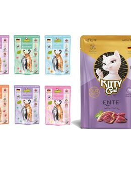 6 x 85 g GranataPet DeliCatessen Pouch + 85 g KITTY Cat Paté Ente gratis! - Probierpaket 1