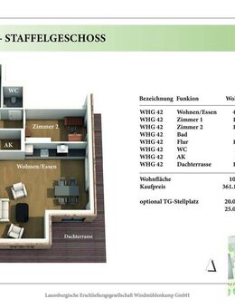 3 Zimmer STG Neubau-Eigentumswohnung 2.42 - Lauenburg (Elbe)