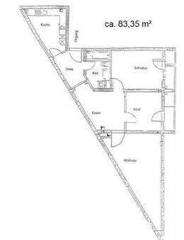 besondere 3-Raum-Wohnung mit Loggia, Fahrstuhl - Chemnitz