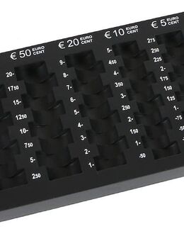HMF Euro-Münzzählbrett abgeschrägt Münzsortierer Münzbrett 282-02 - Birkenfeld (Baden-Württemberg)