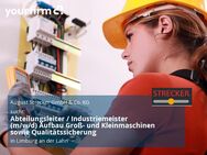 Abteilungsleiter / Industriemeister (m/w/d) Aufbau Groß- und Kleinmaschinen sowie Qualitätssicherung - Limburg (Lahn)