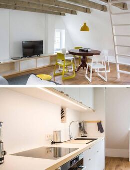Exklusive 3 Zimmer-Wohnung in historischer Burg Bachem mit Designermöbeln - Frechen