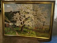Blühendem Kirschbaum Originalgemälde von H. Matthies - Gladbeck