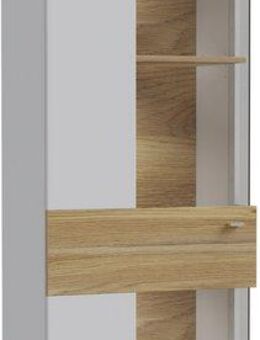 FORTE Vitrine Como Vitrine, Glastüre, LED Beleuchtung, Soft Close Linksanschlag