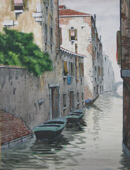 Aquarell 45 x 62 cm, VB - Stuttgart
