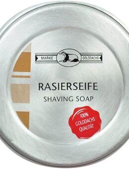Golddachs Rasierseife, Dichter und cremiger Schaum, bereitet das Barthaar perfekt vor.