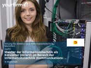 Meister der Informationstechnik als Kursleiter (m/w/d) im Bereich der Informationstechnik (Kommunikations- und Sicherheitstechnik) - München