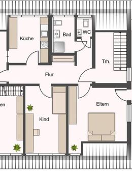 Attraktive 4 Zimmer Wohnung mit Dachterrasse in ruhiger Lage von Weissach - Weissach