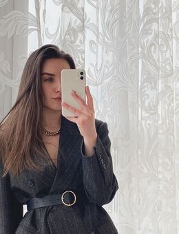 Braune Basic Business Bluse, 3suisses, Knöpfe, Knopfreihe, Gr. 34 - Peine