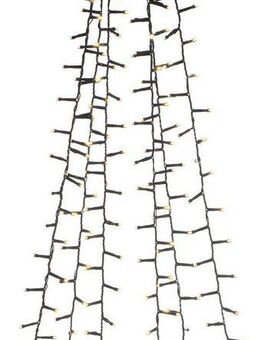 KONSTSMIDE LED-Baummantel Weihnachtsdeko aussen, Christbaumschmuck, 1080-flammig, Micro LED Compactlights Lichterkette mit Ring, 6 Stränge à 180 Dioden