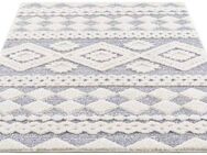 Carpet City Hochflor-Teppich Focus 3005, rechteckig, Höhe: 20 mm, Läufer, Boho, Hochtief-Muster/ 3D-Effekt, für Wohnzimmer, Schlafzimmer