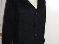 HEIMATLIEBE schwarze STRICKJACKE / Cardigan Tolles DESIGN Gr. 38 TOP - Adendorf