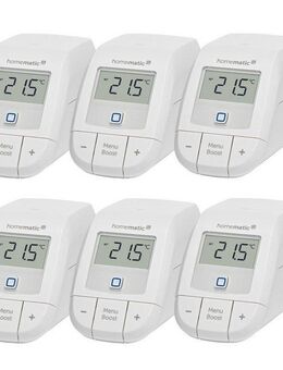 Homematic IP Heizkörperthermostat 6er Set Heizkörperthermostat basic, (6 St)
