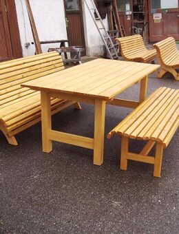 Massivholz Gartenmöbel fertig lasiert HANDARBEIT - Tyrlaching