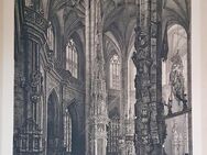 Lorenz Ritter Radierung groß 1888 Lorenzkirche Nürnberg Jesus Christus - Nürnberg