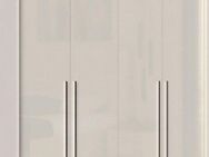 Places of Style Kleiderschrank Piano, inklusive Rahmen und Beleuchtung, soft-close-Funktion (viele Breiten zur Auswahl, 226cm hoch) beige oder weiß, UV lackiert, Hochglanzfronten, FSC-zertifiziert