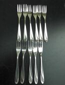 WMF 4000 Wien ? 11 Kuchengabeln 90er Silber zus. 29,- in 24944