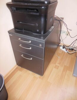 Büro Rollcontainer in dunkel anthrazit top Zustand - Illerrieden