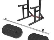 Hantelbank + Squat Rack + Langhantel + Gewichte (Insgesamt 70kg) - Aachen Zentrum