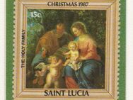 Weihnachtsbriefmarke aus St.Lucia  (000b) - Hamburg