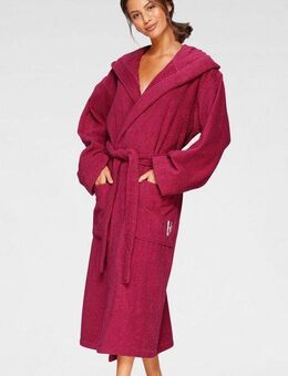 Bruno Banani Unisex-Bademantel Robby, ideal für Sauna & Spa, Hotelbademantel, Morgenmantel, Langform, Walkfrottee, Kapuze, Gürtel, Damen & Herren Bademäntel, Baumwolle, mit Taschen, Reise, Sauna, S-3XL