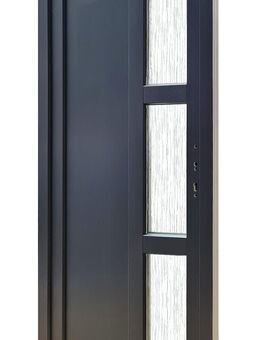 Kunststoff Haustür Haustüre 95x205 cm (anthrazit), HT2ant neu - Essen