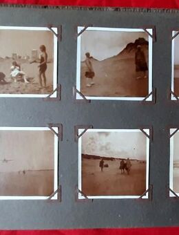 sehr altes, schlichtes Fotoalbum aus den geschätzt 1920er Jahren mit 154 privaten Aufnahmen - Niederfischbach