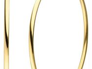 JOBO Paar Creolen, Edelstahl goldfarben beschichtet 50 mm