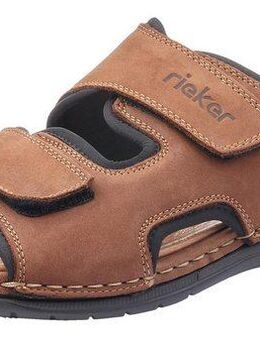 Rieker Pantolette Hausschuh, Sommerschuh, Urlaubschuh mit dezentem Logoschriftzug