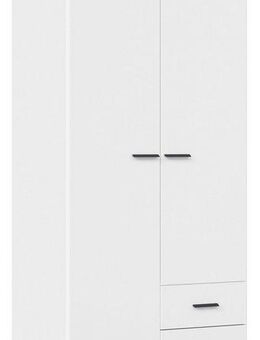 rauch Drehtürenschrank Lucena mit schräg ausgestellten Füßen im Monochrom-Stil