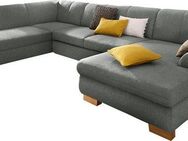 Home affaire Wohnlandschaft Nika U-Form, Wohnlandschaft, MELROSE®/Struktur oder Struktur fein