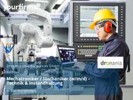 Mechatroniker / Mechaniker (w/m/d) – Technik & Instandhaltung - Bad Wörishofen